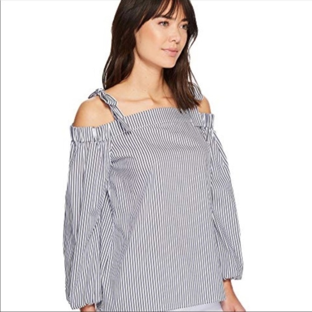 Michael Kors Off Shoulder Long Sleeve Top